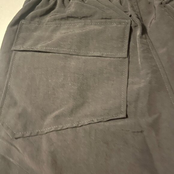 Rhude Black Gray Colorblock Shorts Yellow Lace Up Authentic Streetwear Size M - Picture 4 of 6